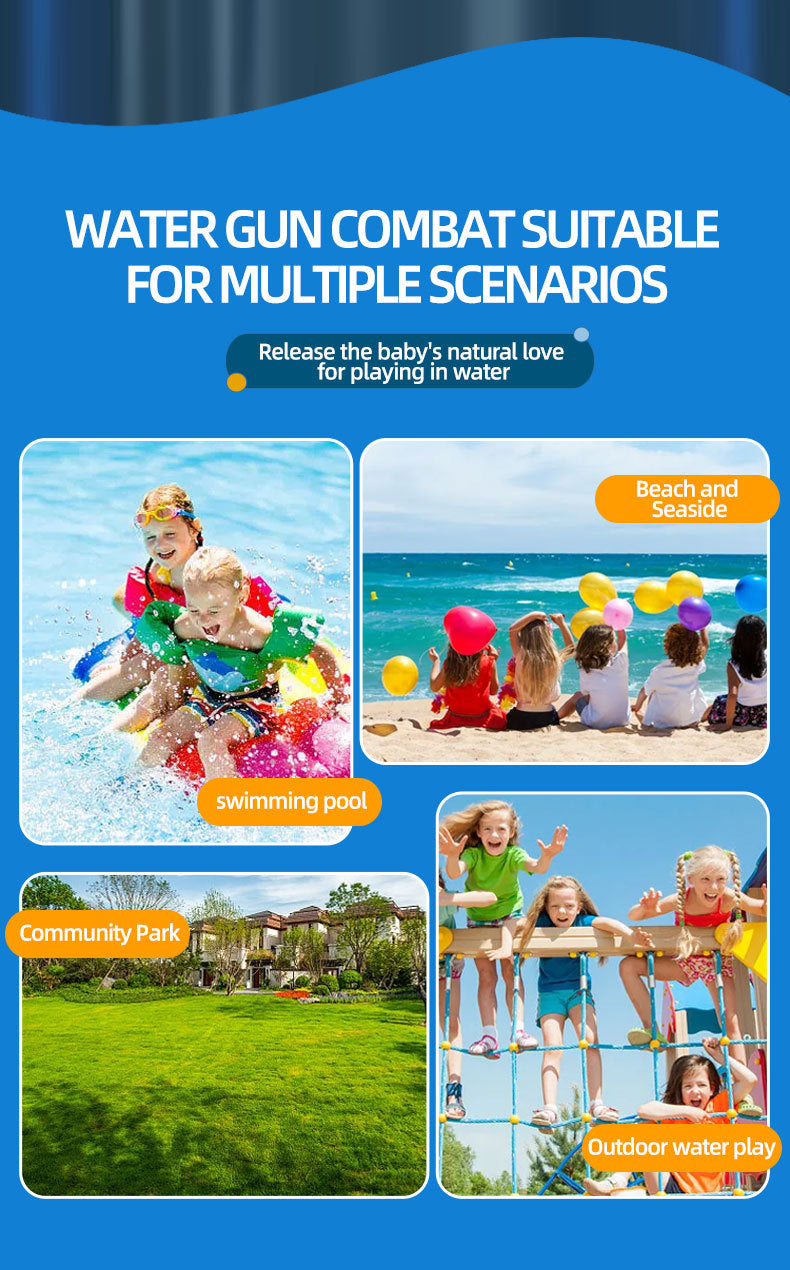 Electric Water Gun Automatic Continuous Fire Squirt Toy 8m Range Rechargeable Battery Outdoor Pool Beach Fun Pink