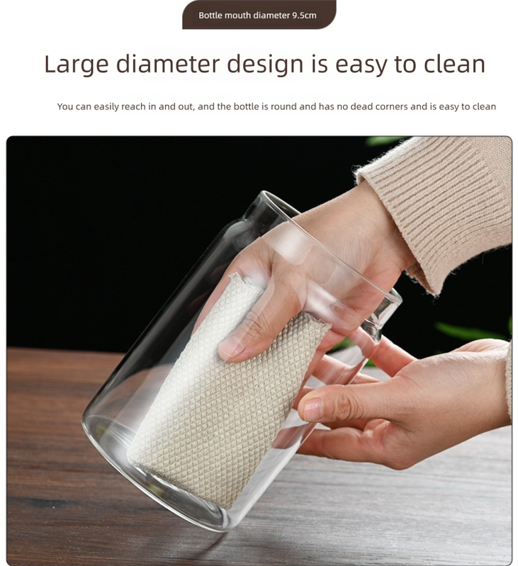 1800ml Extra Large Vacuum Sealed Glass Canister - One-Press Airtight Food Storage Jar - Tall Borosilicate Container for Bulk Coffee, Pasta & Cereal (White Lid)