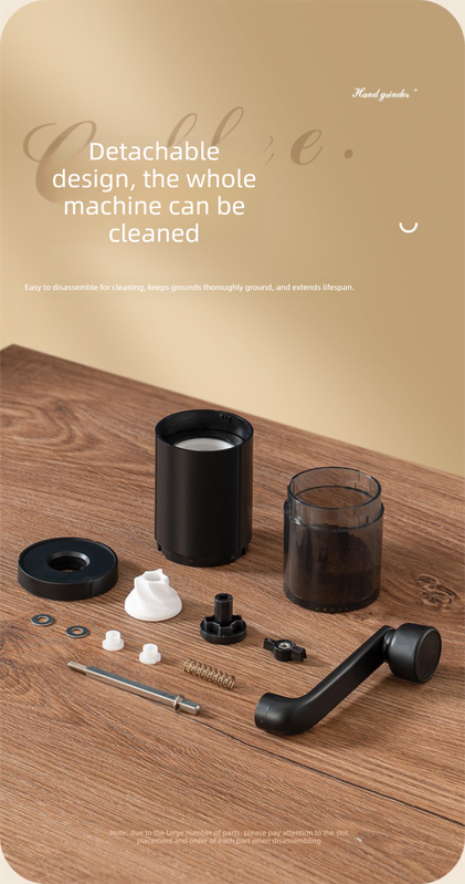 MDJ-22 Manual Hand-Crank Coffee Grinder Precision Burr Mill with Adjustable Settings – New Value Edition Matte Black