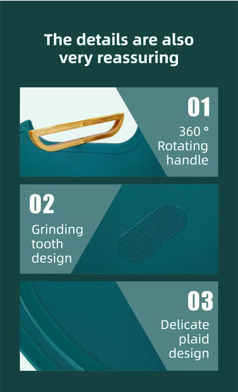 35X35CM Thickened Circular Standable Cutting Board - Food-Grade Double-Sided Kitchen Board with Space-Saving Vertical Storage