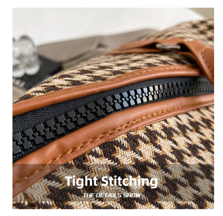 Black Large Capacity Knitted Travel Bag with Shoe-Zone - Weekend Overnight & Carry-on Gym Bag