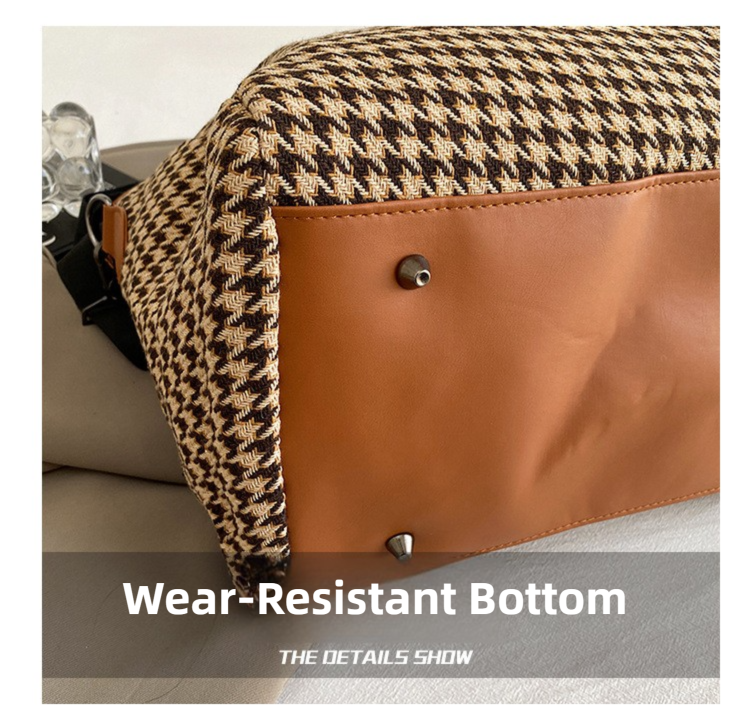 Black Large Capacity Knitted Travel Bag with Shoe-Zone - Weekend Overnight & Carry-on Gym Bag