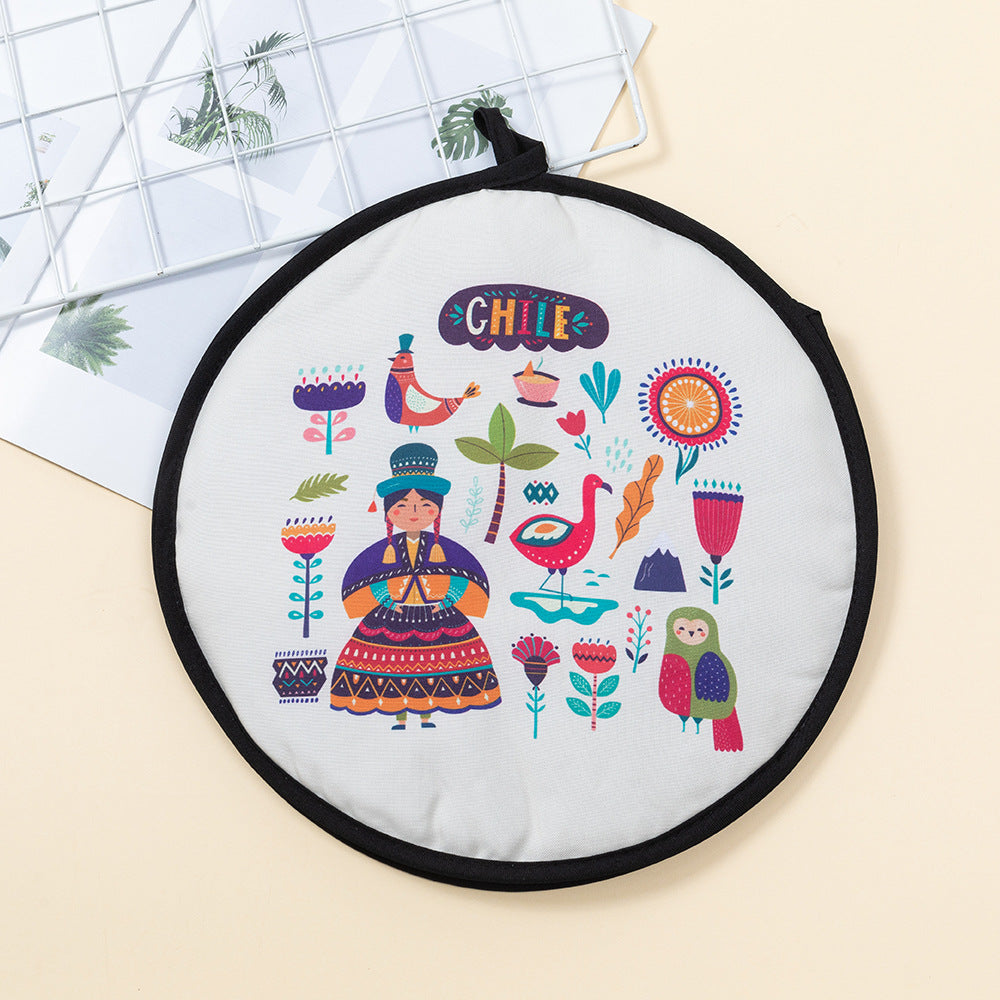 2-Pack 12-Inch Tortilla Warmer Pouch for Soft Tacos, Pancakes &amp; Potatoes (30x30cm, Style 2)