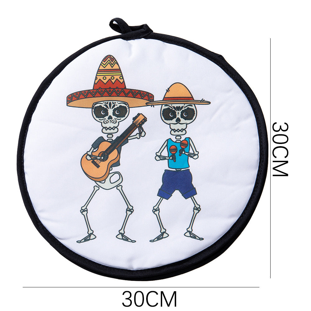 2-Pack 12-Inch Tortilla Warmer Pouch for Soft Tacos, Pancakes & Potatoes (30x30cm, Style 3)
