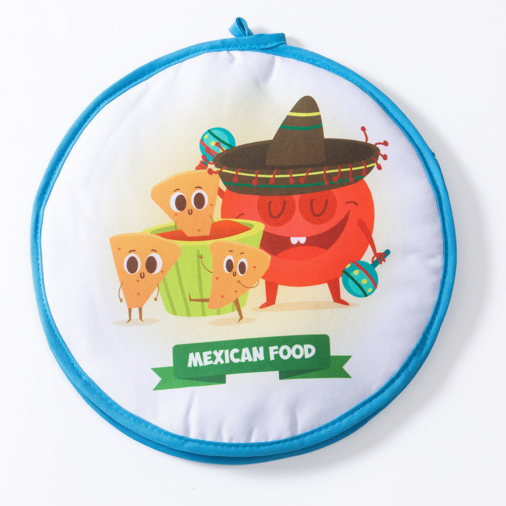 2-Pack 12-Inch Tortilla Warmer Pouch for Soft Tacos, Pancakes & Potatoes (30x30cm, Style 5)