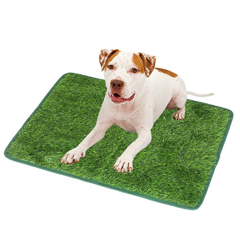 S Size Realistic Artificial Grass Dog Potty Pad - Indoor/Outdoor Pet Training Turf, Easy to Clean PE &amp; TPR Material