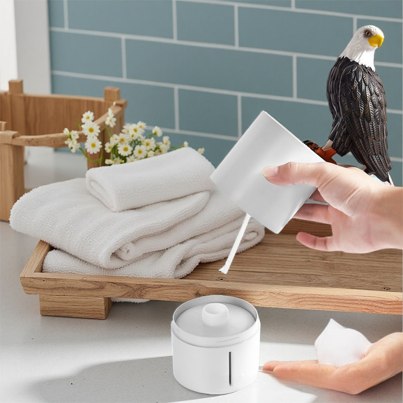 Adorable White Pigeon Smart Motion Sensor Foam Pump - Touchless Hand Washer with Anti-Glare Technology for Outdoor & Bright Light