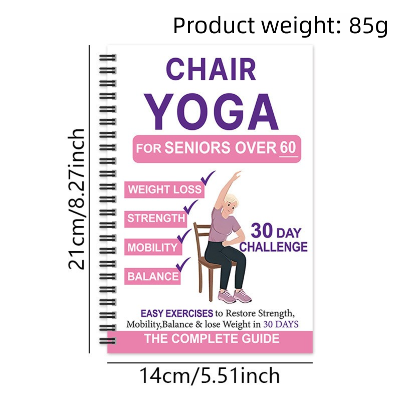 (Edition-B)Chair Yoga for Weight Loss Guide for Seniors - Portable &amp; Easy-to-Follow Wellness Workout for Gentlely Fat Burning &amp; Muscle Toning
