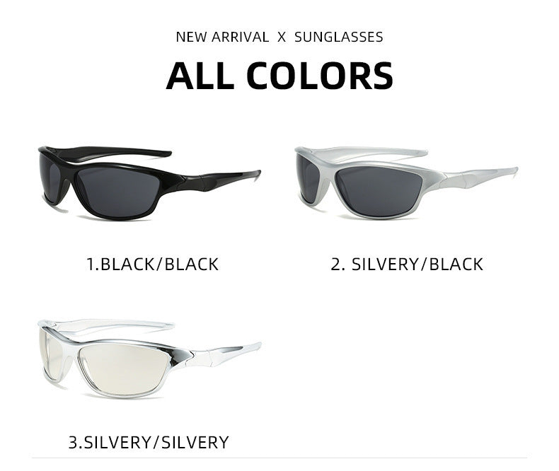 3-Pack Retro Oval Sports Sunglasses - Lightweight UV400 Protection Trendy Sun Glasses for Cycling, Hiking & Streetwear