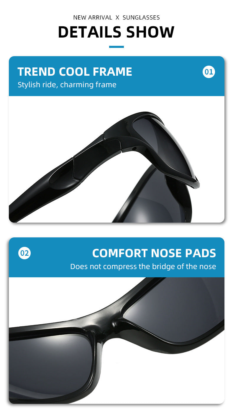 3-Pack Retro Oval Sports Sunglasses - Lightweight UV400 Protection Trendy Sun Glasses for Cycling, Hiking & Streetwear