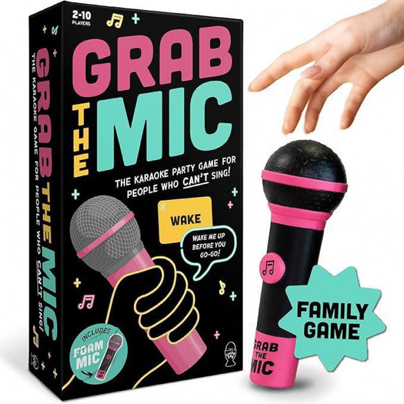 Grab The Mic Music-Party Game - High-Energy Family &amp; Social Interactive Game for All Ages
