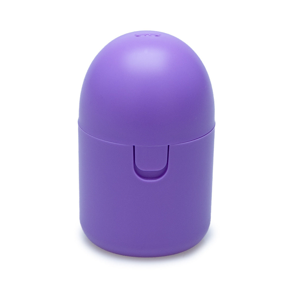 2PCS Reusable Medical Grade Silicone Menstrual Cup(XS Size) & 2PCS Matching Sterilizer Box - Microwave Safe Disinfector Case, Heat Resistant 130°C (Purple Set)