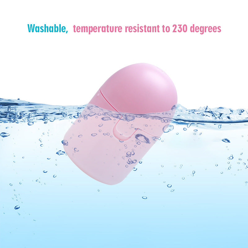 2PCS Reusable Medical Grade Silicone Menstrual Cup(S Size) & 2PCS Matching Sterilizer Box - Microwave Safe Disinfector Case, Heat Resistant 130°C (Pink Set)