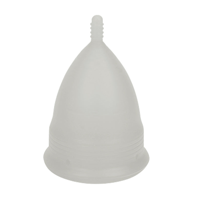2PCS Reusable Medical Grade Silicone Menstrual Cup(S Size) &amp; 2PCS Matching Sterilizer Box - Microwave Safe Disinfector Case, Heat Resistant 130°C (White Set)
