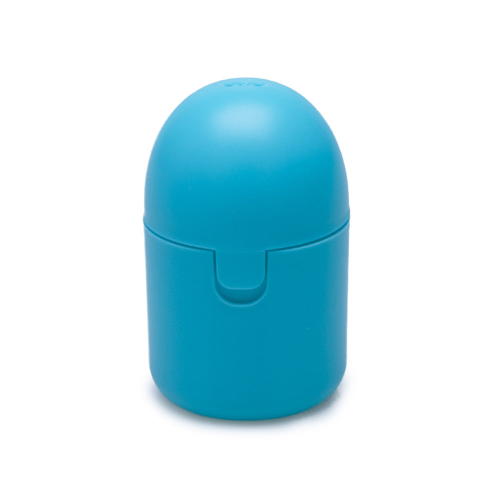 2PCS Reusable Medical Grade Silicone Menstrual Cup(S Size) & 2PCS Matching Sterilizer Box - Microwave Safe Disinfector Case, Heat Resistant 130°C (Blue Set)