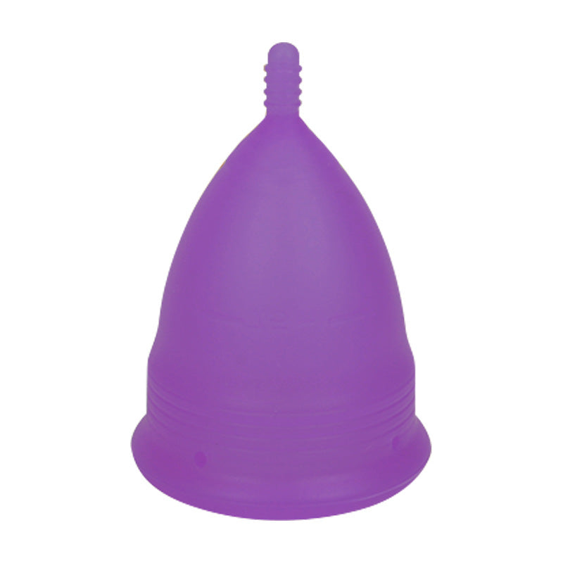2PCS Reusable Medical Grade Silicone Menstrual Cup(S Size) &amp; 2PCS Matching Sterilizer Box - Microwave Safe Disinfector Case, Heat Resistant 130°C (Purple Set)