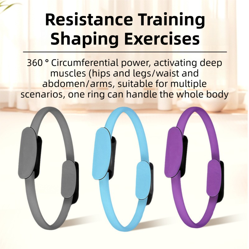 Pink Professional Pilates Ring & Yoga Ball Set - Multipurpose Home Fitness Equipment for Whole-Body Core Training & Pelvic Floor Strengthening