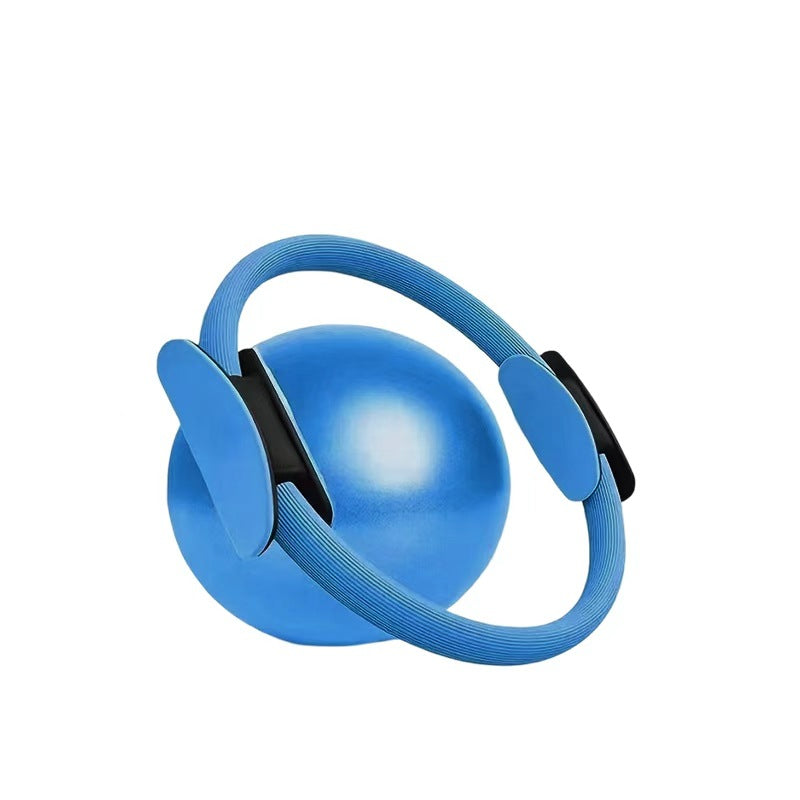Blue Professional Pilates Ring &amp; Yoga Ball Set - Multipurpose Home Fitness Equipment for Whole-Body Core Training &amp; Pelvic Floor Strengthening