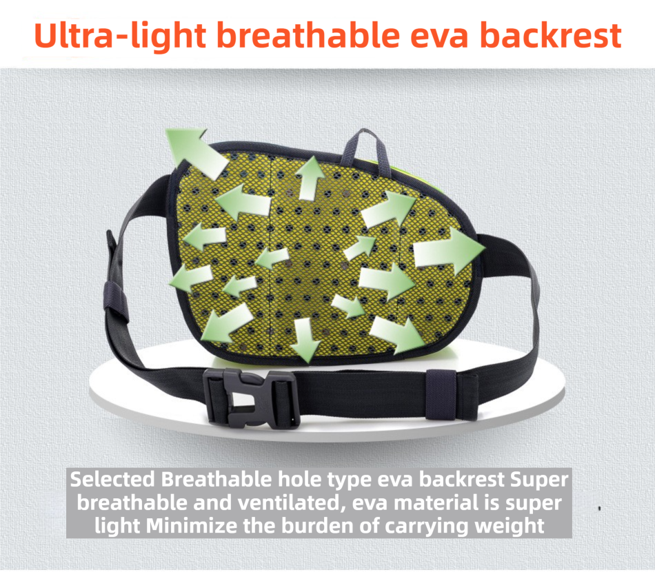 Orange Lightweight Running Waist Pack with Stable Bottle Holder - Multi-Functional Nylon Sports Fanny Pack for Marathon, Hiking, Cycling & Climbing