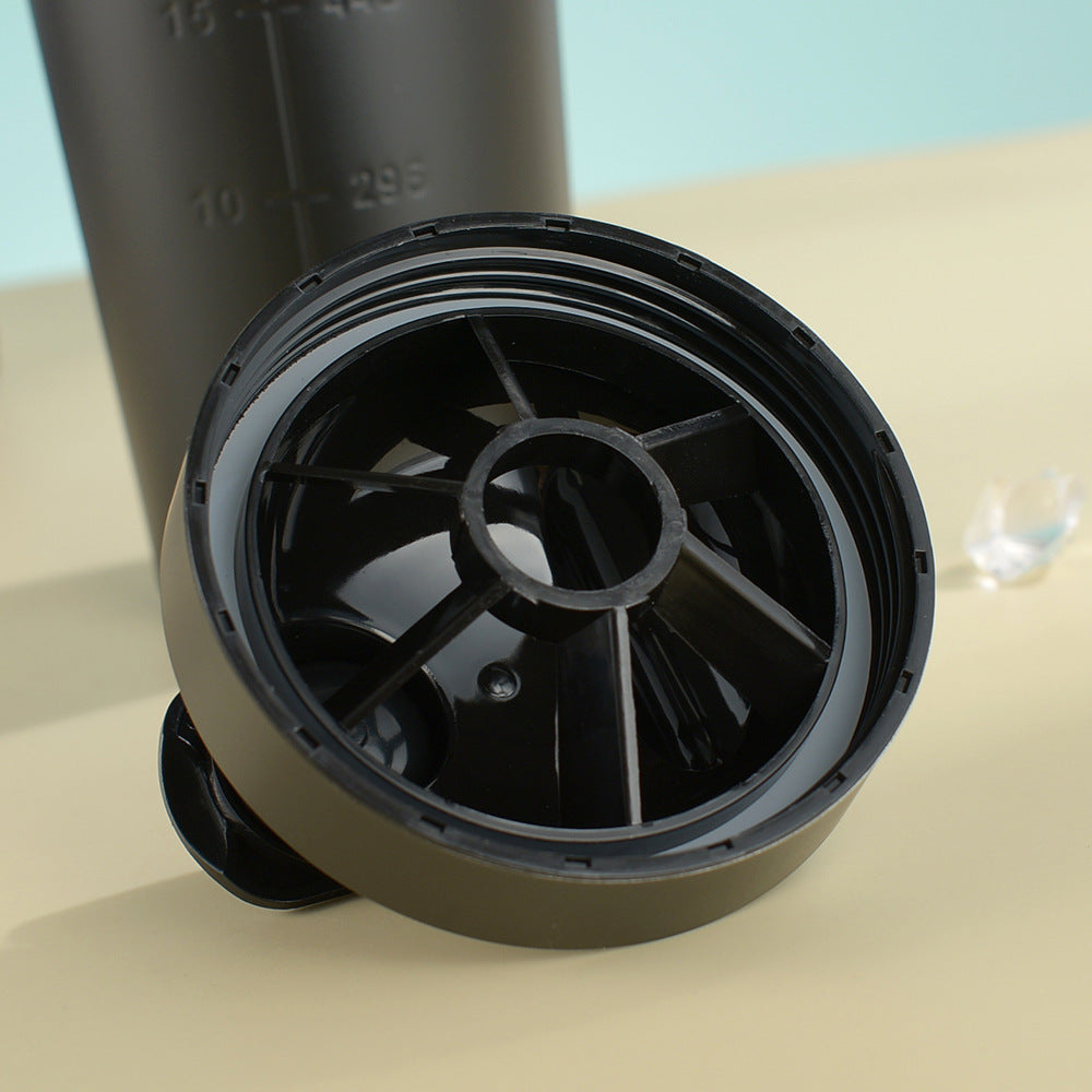 Black 750ML Premium Stainless Steel Protein Shaker Bottle - BPA-Free Metal Mixer Cup with Scale for Gym, Fitness & Meal Replacement