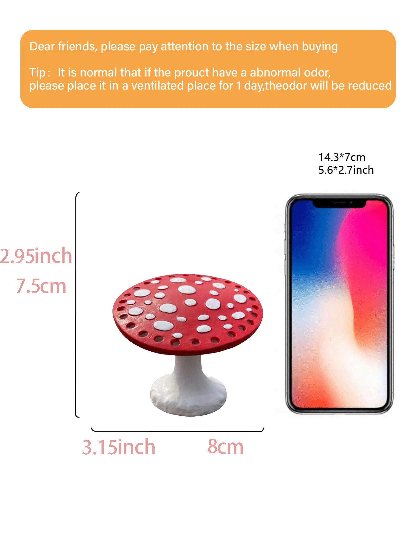 Whimsical Mushroom Earring Holder - Unique Forest-Themed Resin Jewelry Organizer for Vanity & Dresser