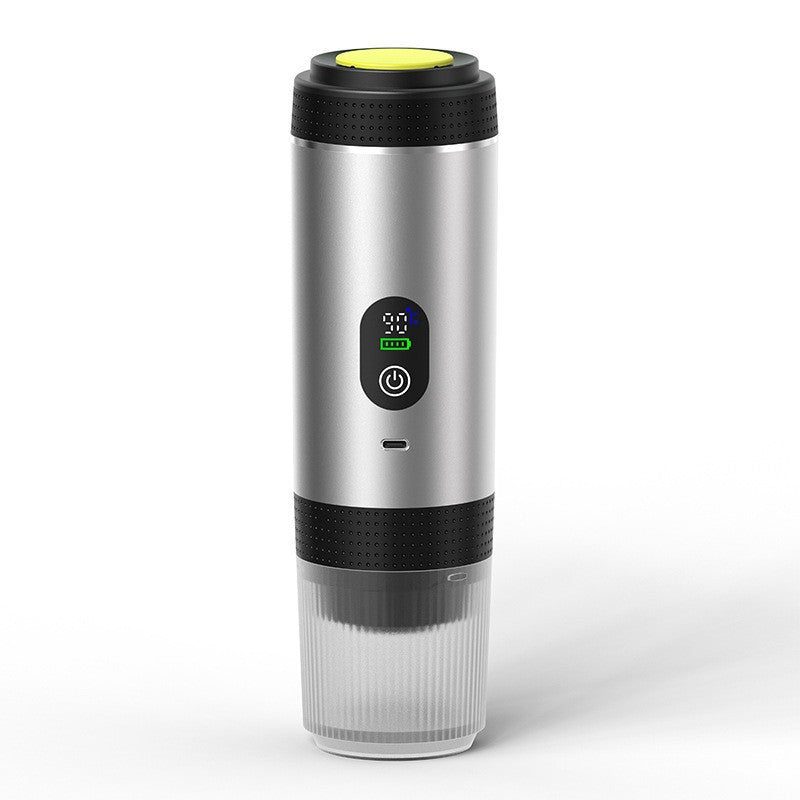 Sliver 3-in-1 Portable Espresso Maker with Self-Heating and One-Touch Cold Hot Brew - Smart Digital Display & 20Bar High Pressure for Rich Crema