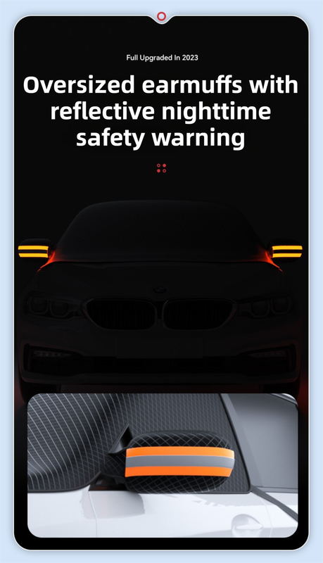 Durable Car Protector with Extra-Large 253cm Coverage - All-Season Snow & Sun Protector, 6-Magnet & 4 Strap Windproof System(Black & Green)