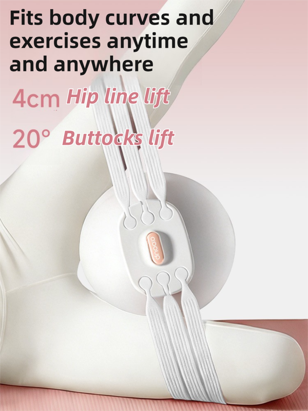 Pink 3-Level Resistance Pelvic Floor & Inner Thigh Trainer - Multi-Function Kegel Exercise Set with 25cm Yoga Ball & 3-Pair Resistance Rope