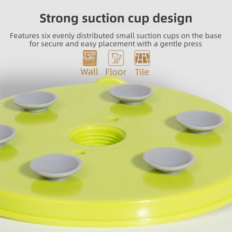 Blue Interactive Pet Slow Feeder & 3D Textured Oral Cleanner - 3-in-1 Mounting Durable TPR Lick Mat for Dogs & Cats