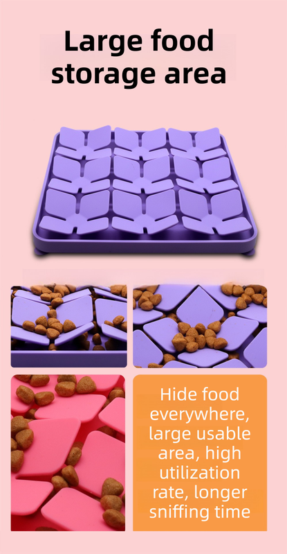 Blue Food-Grade Silicone Pet Lick Mat for Perfect Distraction - 3D Textured Slow Feeder & Dental-Cleanner with Powerful Suction