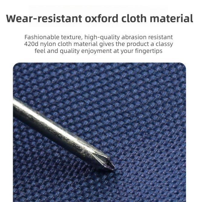 Green Foldable Oxford Cloth Round Picnic Basket with Padded Metal Handle - 6 Pocket Large Capacity Storage Tote for Outdoor Beach and Shopping