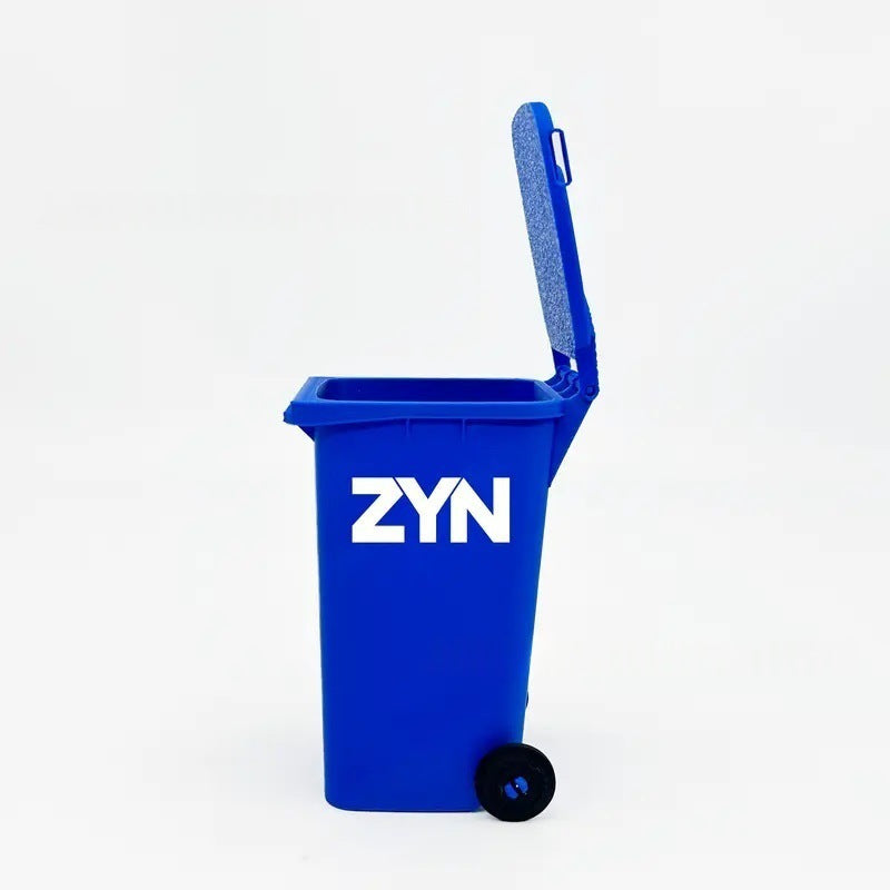 Blue Mini Zyn Bin Desk Simulation Trash Can - Novelty Desktop Decor &amp; Storage Box