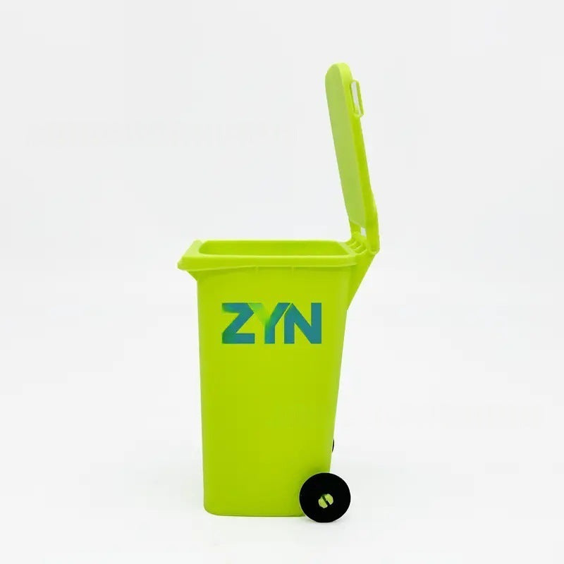 Green Mini Zyn Bin Desk Simulation Trash Can - Novelty Desktop Decor &amp; Storage Box