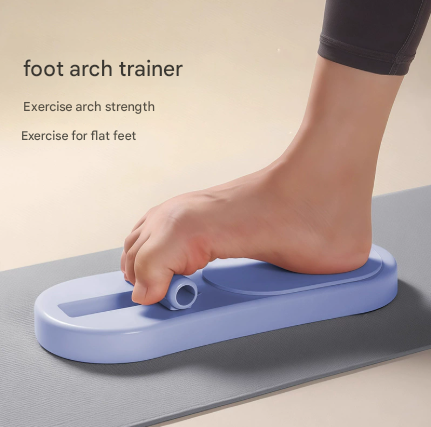 Blue Adjustable Foot Arch Trainer Toe Grip Exerciser Spring Resistance Strengthening Tool for Flat Feet &amp; Ballet 29cm