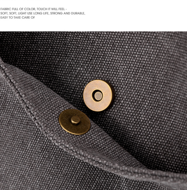 Grey Women's Large Canvas Tote Bag Minimalist Shoulder Handbag High Capacity 39cm for Work School & Travel