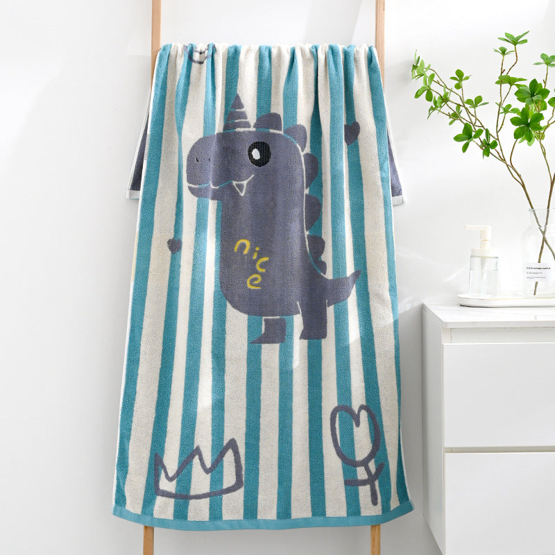 Blue Balloon Deluxe Extra Large Pure Cotton Beach &amp; Bath Towel | Highly Absorbent, Thick 70 x 140 cm | Fun Cartoon Design