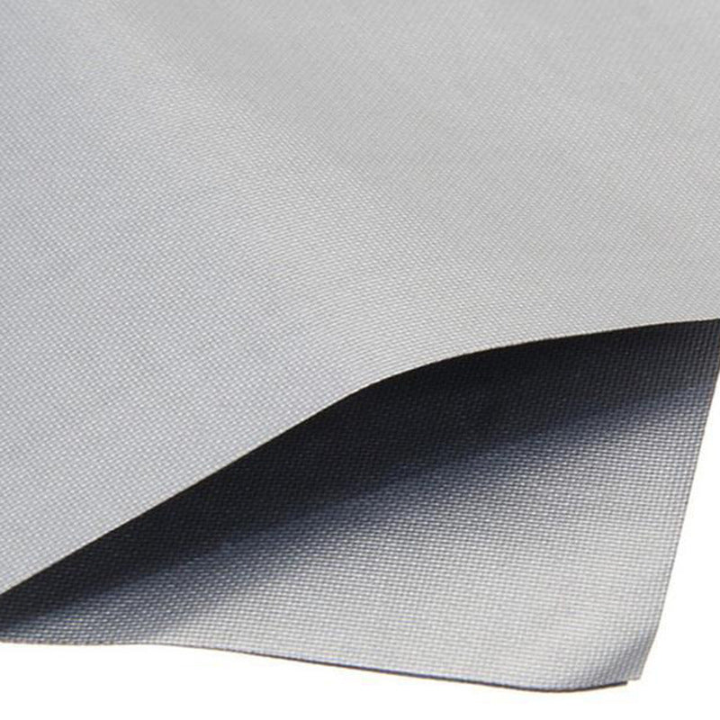 10 Pcs Silver Heat-Resistant Gas Stove Mat – Non-Stick Teflon Coated Fiberglass Protector for Cooktops (270mm × 270mm)