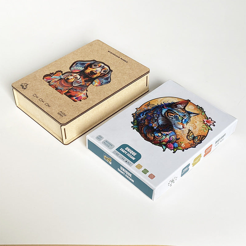 Irregular-Shaped Puzzle – A3 Size (33×43cm), 210-Piece Design, 4mm Thickness, Compact Packaging(Fliggy Angel)