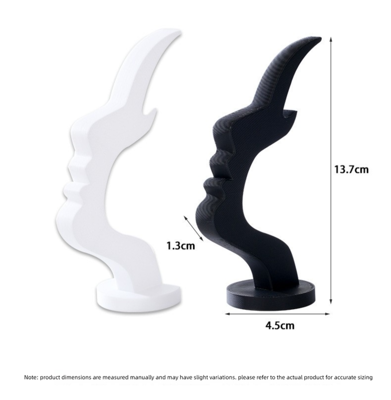 2-Pack Black Desktop Eyeglass Holder – Minimalist Design for Home or Office, Stable Display Stand with Rounded Base