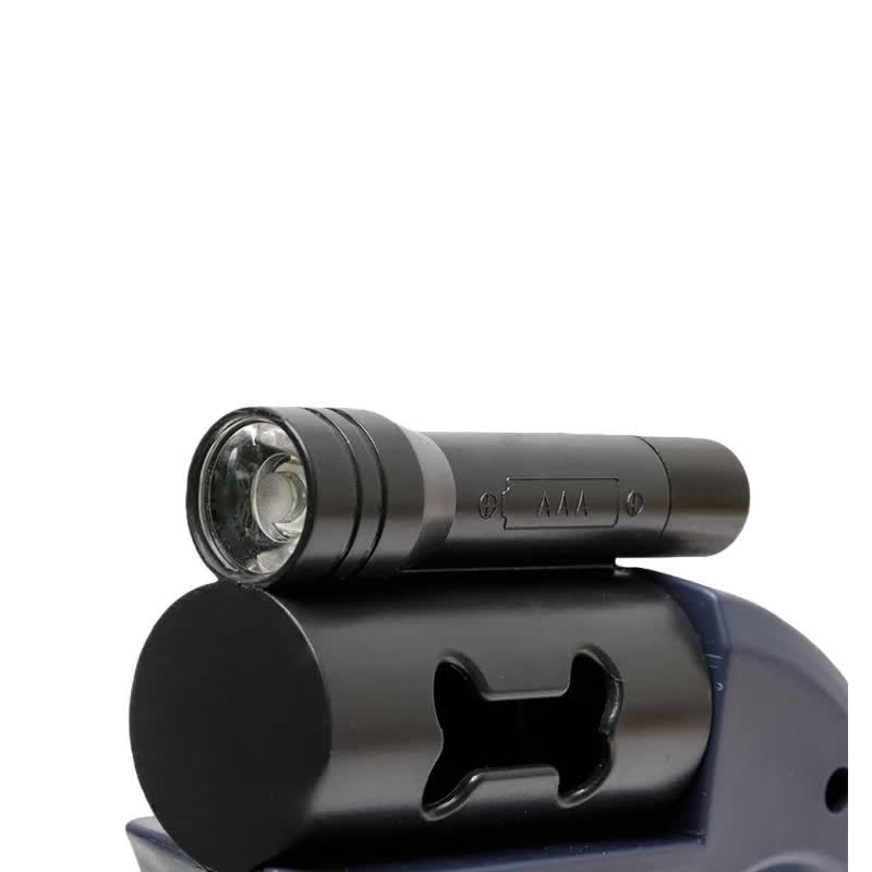Brown and Grey One-to-Two Retractable Dog Leash with One-Click Safety Lock & Night Light - 3M Tangle-Free 360° Rotation Walking Leash