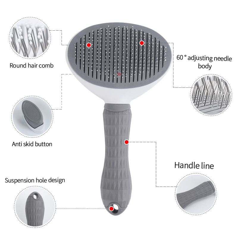Calico cat Complete Cat Care Set - One-Touch Deshedding Brush, Stainless Steel Nail Clipper & Fur Collection Locket