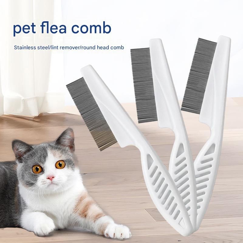Silver Tiger Cat Complete Cat Care Set - One-Touch Deshedding Brush, Stainless Steel Nail Clipper & Fur Collection Locket