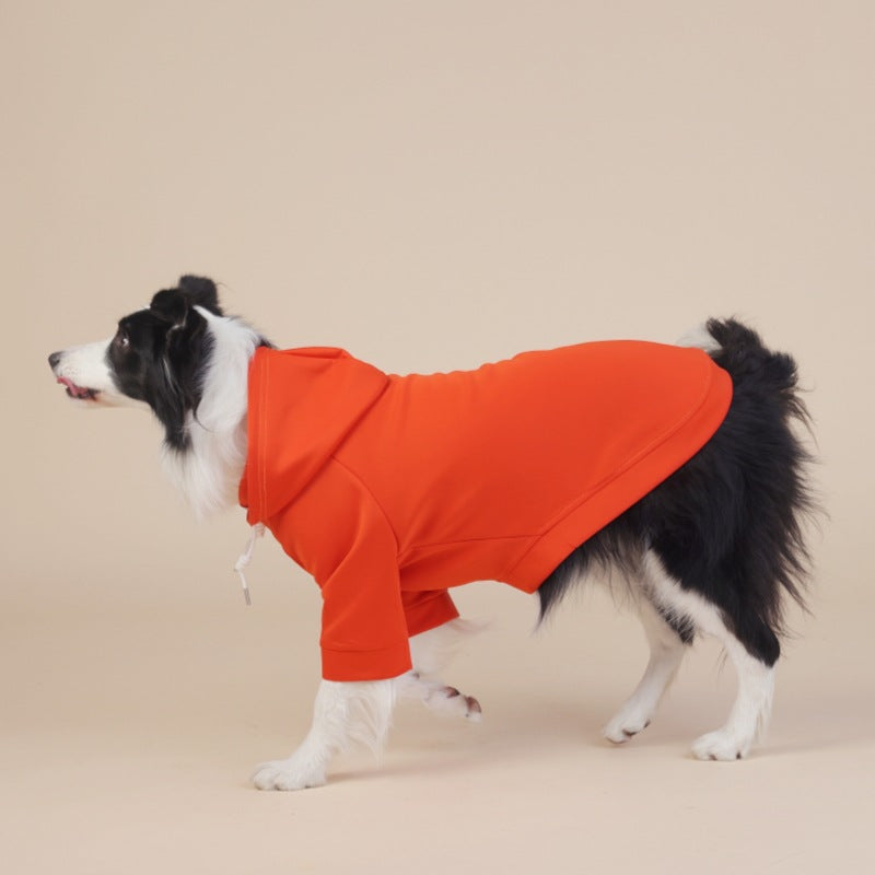 Orange Classic Dog Sweatshirt with Hood &amp; Drawstrings - For Large Dogs (Size : 2XL)