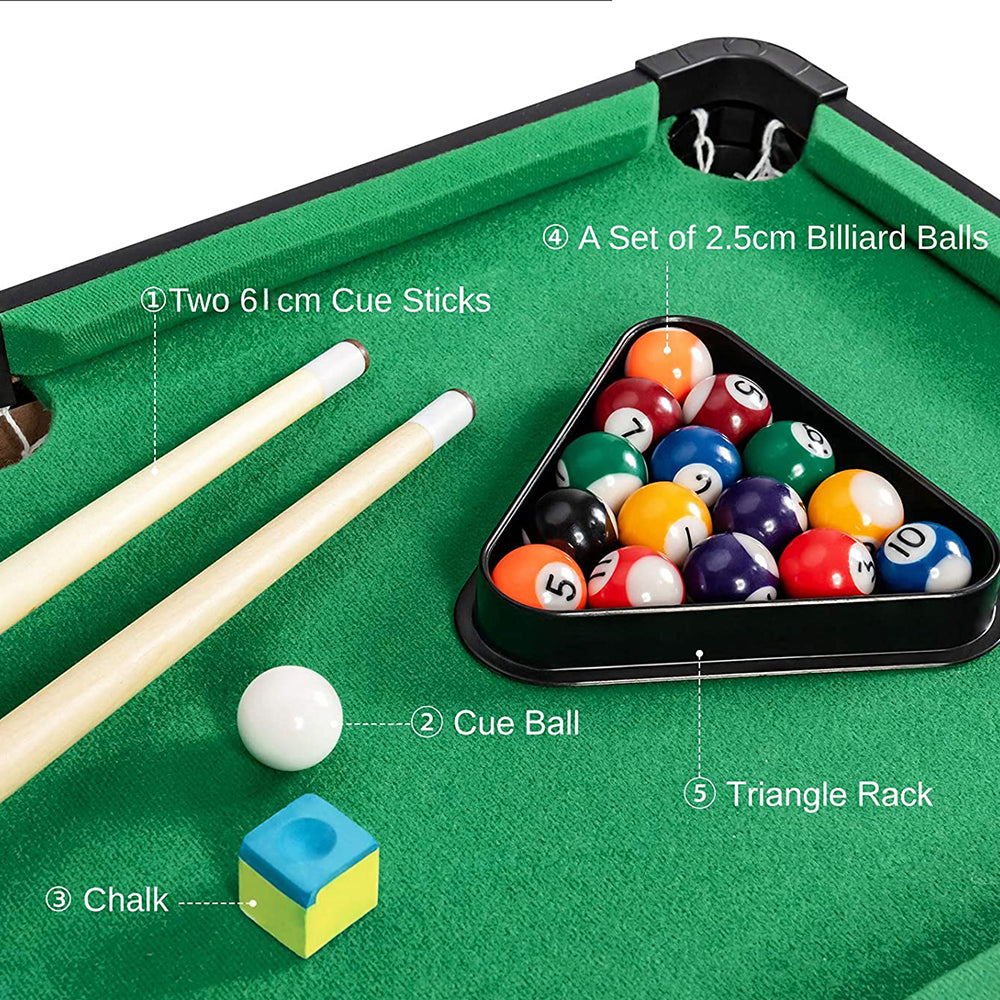 Wooden Mini Snooker Tables Billiards Game Pool Table Set Toy Extra Size For Kids