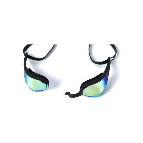 Adult mirrored lens swimming goggles gold