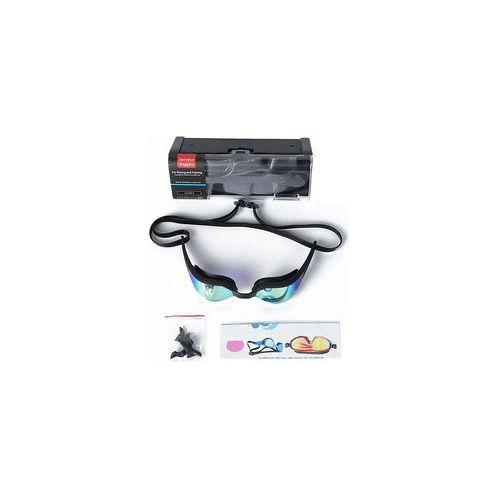 Adult mirrored lens swimming goggles gold