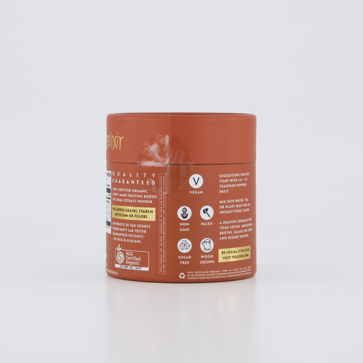 Teelixir Organic Lion's Mane Mushroom 500g