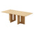 Oak Melamine Dining Table 6 Seater