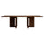 Oak Melamine Dining Table 6 Seater