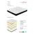 Queen Size 30cm Tencel Latex Soft Pocket Spring Mattress